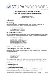 Wahlprotokoll fÃ¼r die Wahlen zum 40. Studierendenparlament