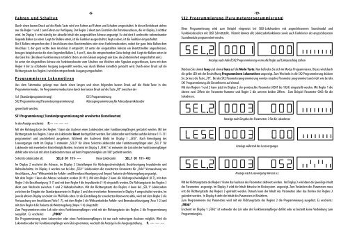 Anleitung zum Multifunktions-Fahrpult SLX844 - MDVR