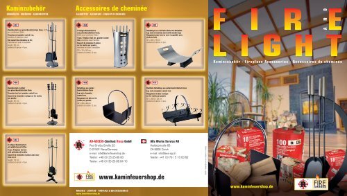Accessoires de cheminée - Ad-Access-Zündholz Riesa GmbH