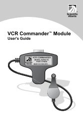 User's Guide - VCR Commander Module - Scientific Atlanta