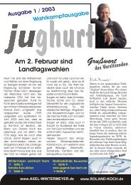 Ausgabe 1 / 2003 - JU Main-Taunus
