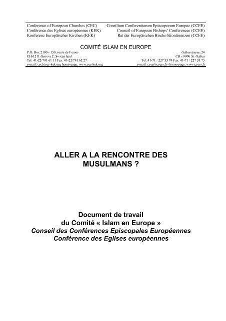 la rencontre en islam