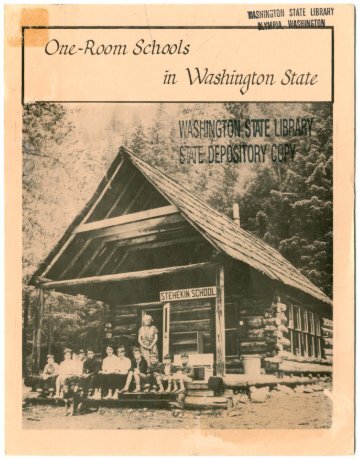 One-Room Schools In Washington State - Washington State Digital ...