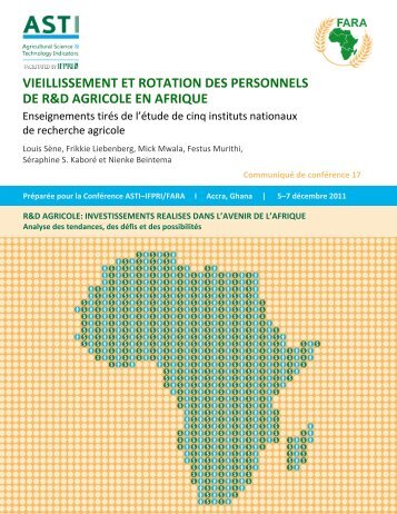 REPUBLIQUE DU SENEGAL - ASTI - cgiar