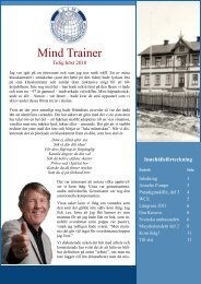 mind trainer sept/okt 2010 - Skandinaviska Ledarhögskolan