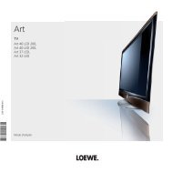 TV Art 46 LED 200, Art 40 LED 200, Art 37 LED, Art 32 LED - Loewe