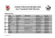 Mitgliederliste - Donatoren FC Murten