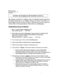 Civil Registry (Birth, Marriage, Divorce, Death) - Philippine Embassy ...