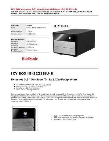 ICY BOX IB-3221StU-B - Elfa