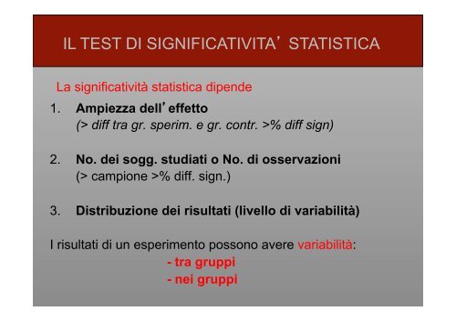 Metodi di ricerca in psicologia - Lettere e Filosofia