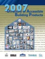 Directory of Accessible Building Products - ToolBase Services