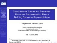 Computational Syntax and Semantics: Discourse Representation ...