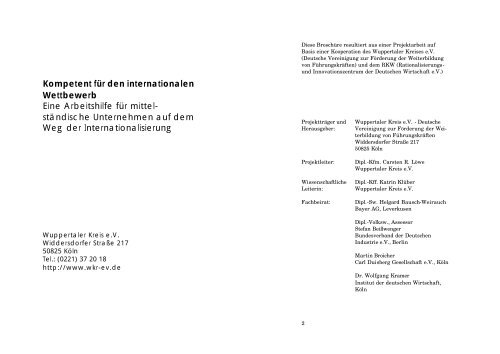 Kompetent Für Den Internationalen Wettbewerb Wuppertaler - 