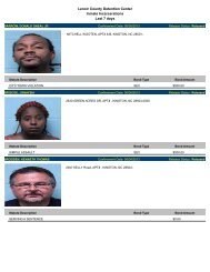 Updated: Mugshots of people arrested in Lenoir County