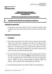 Agenda Item 8A - Internal Audit Report KFCs - Derbyshire Police ...