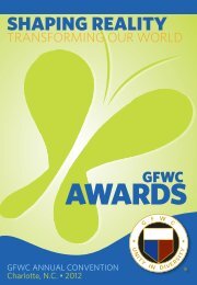 GFWC Awards Book - General Federation of Women's Clubs