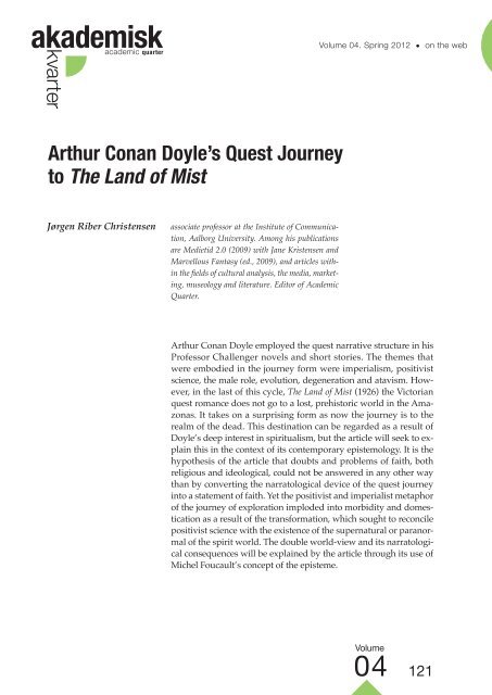 Arthur Conan Doyle's Quest Journey to The Land of Mist