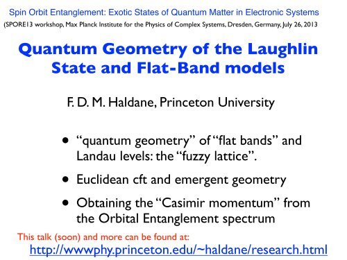 Quantum Geometry of the Laughlin State and Flat-Band models