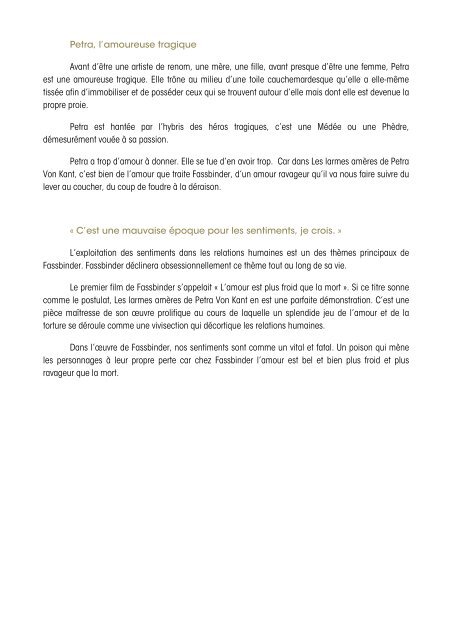 Dossier Les Larmes amÃ¨res - CEMEA Basse-Normandie