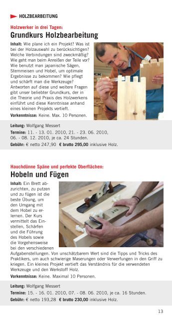 FASZINATION HANDWERK