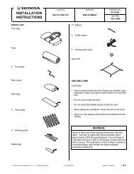 AII 41008 - 2009 Element Hatch Tent Kit - H and A Accessories