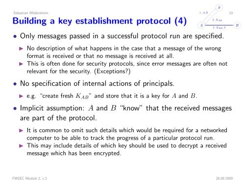 Security Protocols I - Information Security