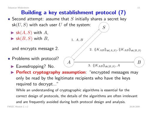 Security Protocols I - Information Security