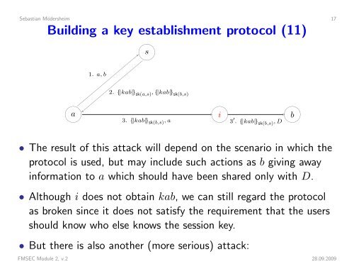 Security Protocols I - Information Security