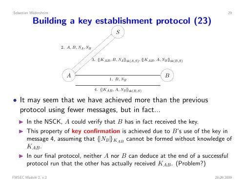 Security Protocols I - Information Security