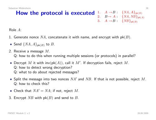 Security Protocols I - Information Security