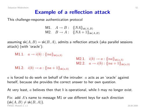 Security Protocols I - Information Security