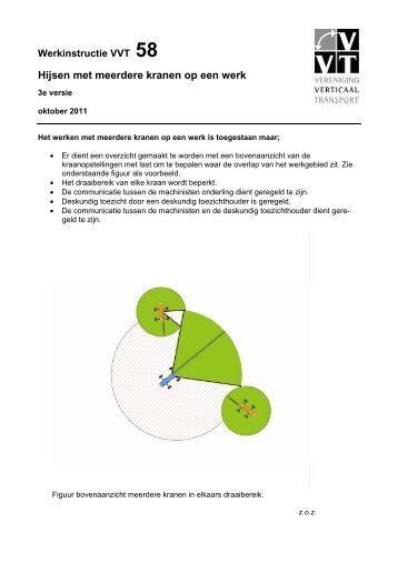 Hijsen met meerdere kranen op een werk - Vereniging Verticaal ...