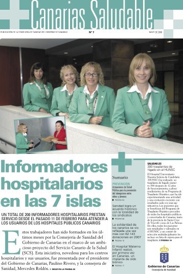 Informadores hospitalarios en las 7 islas - Gobierno de Canarias