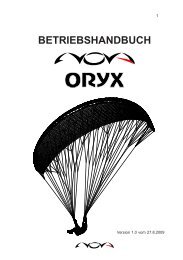 BETRIEBSHANDBUCH - Nova Paragliding