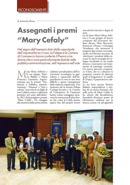 numero 5 anno 2012 - CCIAA di Catanzaro - Camera di Commercio