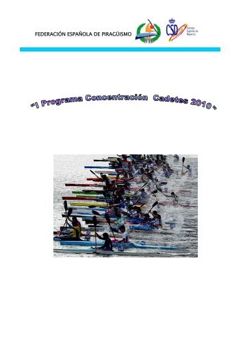 Programa_concentraciÃ³n_cadete_2010.pdf Descargar Fichero.