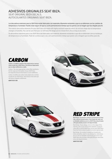 SEAT Ibiza SC Accesorios | Accessories | AccessÃ³rios - CMPvirtual