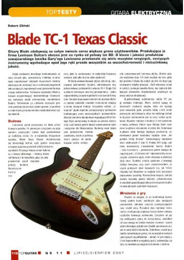 Blade TC-1 Texas Classic - FX-Music Group