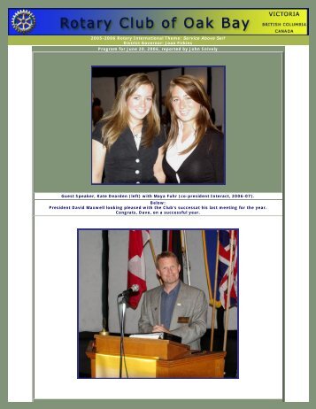 print version - Rotary Club of Oak Bay