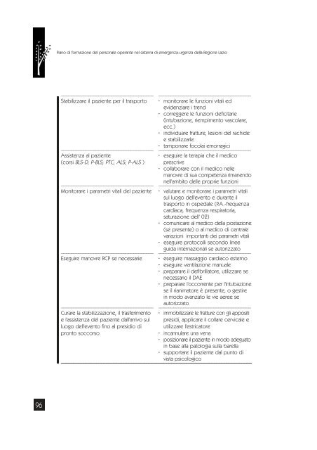 Piano di Formazione - Agenzia di SanitÃ  Pubblica della Regione Lazio