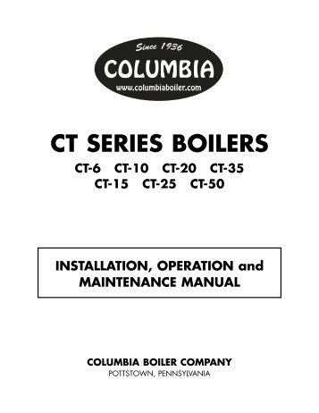 CT Manual 1-up - Columbia Boiler