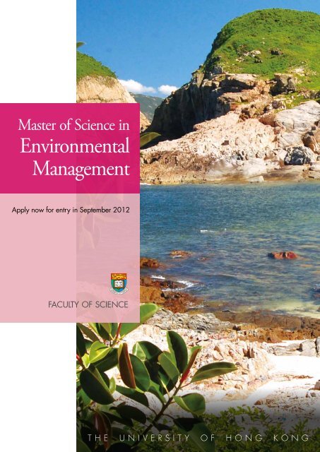 Environmental Management - Faculty of Science, HKU - The ...