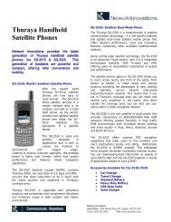 Thuraya Handheld Satellite Phones - Network Innovations