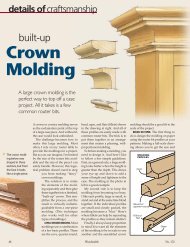 Built-up Crown Molding - Woodsmith Woodworking Seminars