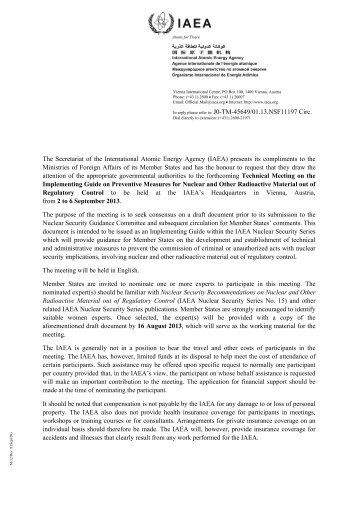 Implementing Guide on Preventive Measures for Nuclear