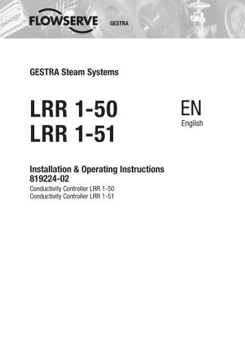 LRR 1-50 LRR 1-51 - Gestra AG