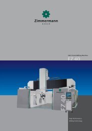 CNC Portal Milling Machine - F. Zimmermann GmbH