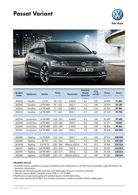 Passat Variant - Moller Auto Alytus
