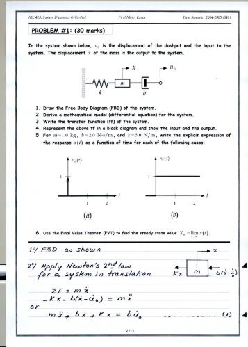 Solution First Major Exam 041 Version 2(pdf) - KFUPM Open ...