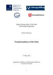 Anglo-German State of the State Fellowship Programme